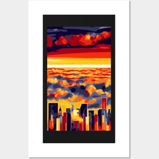 Sunset City Posters and Art